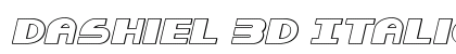 Dashiel 3D Italic Regular