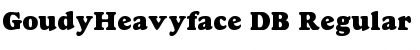 Download GoudyHeavyface DB Font