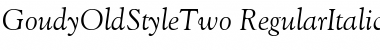 GoudyOldStyleTwo RegularItalic