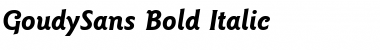 GoudySans Bold Italic