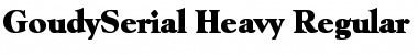 GoudySerial-Heavy Regular Font