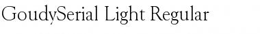 GoudySerial-Light Font