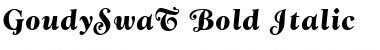 GoudySwaT Bold Italic Font
