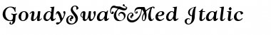 GoudySwaTMed Italic Font