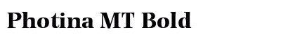 Photina MT Bold font free download