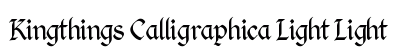 Kingthings Calligraphica Light Light preview