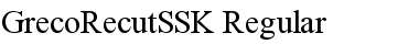 GrecoRecutSSK Regular Font