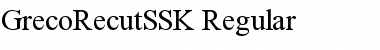 Download GrecoRecutSSK Font