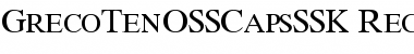 GrecoTenOSSCapsSSK Regular Font