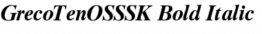 GrecoTenOSSSK Font