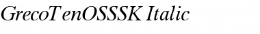 GrecoTenOSSSK Font