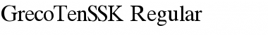 GrecoTenSSK Regular Font
