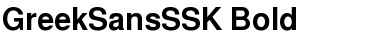 GreekSansSSK Bold Font