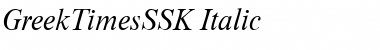 GreekTimesSSK Italic