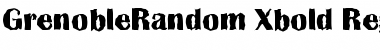 GrenobleRandom-Xbold Regular Font