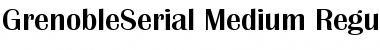 Download GrenobleSerial-Medium Font