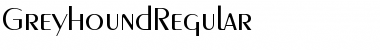GreyhoundRegular Regular Font