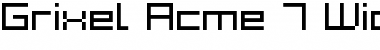 Grixel Acme 7 Wide Regular Font