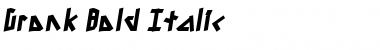 Gronk Bold Italic