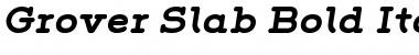 Grover Slab Bold Italic