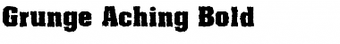 Grunge Aching Bold Regular Font