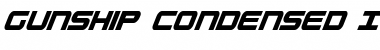 Gunship Condensed Ital Font