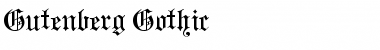 Gutenberg Gothic Regular Font