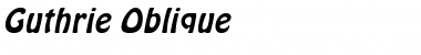 Guthrie Oblique Font