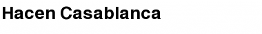 Hacen Casablanca Regular Font