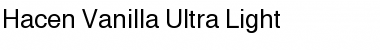 Hacen Vanilla Ultra Light Font
