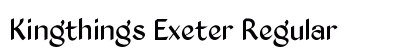 Kingthings Exeter Regular font free download