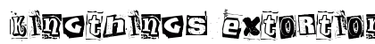 Kingthings Extortion Regular Font Preview