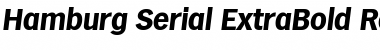 Hamburg-Serial-ExtraBold RegularItalic Font