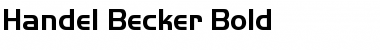 Handel Becker Bold Regular Font