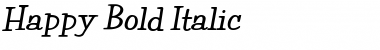 Happy Bold Italic