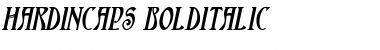 HardinCaps BoldItalic Font