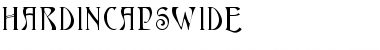 HardinCapsWide Regular Font
