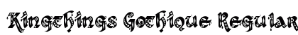 Kingthings Gothique Regular font free download