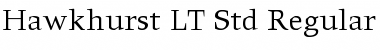 Hawkhurst LT Std Regular Regular Font