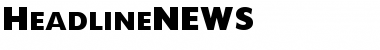 HeadlineNEWS Regular Font