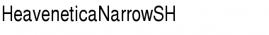 Download HeaveneticaNarrowSH Font