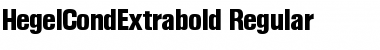 HegelCondExtrabold Regular Font