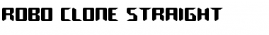 Robo-Clone Straight Regular Font