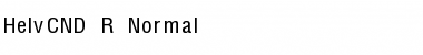 HelvCND_R-Normal Regular Font