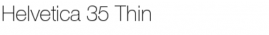 Helvetica 35 Thin Regular Font