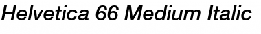 Helvetica 65 Medium Italic Font