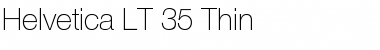 HelveticaNeue LT 35 Thin Regular Font