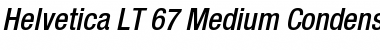 HelveticaNeue LT 67 MdCnObl Regular Font