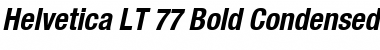 HelveticaNeue LT 57 Cn BoldOblique Font