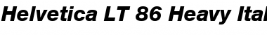 HelveticaNeue LT 65 Medium Bold Italic Font